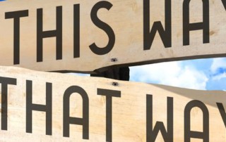 welke kant moet ik opgaan?